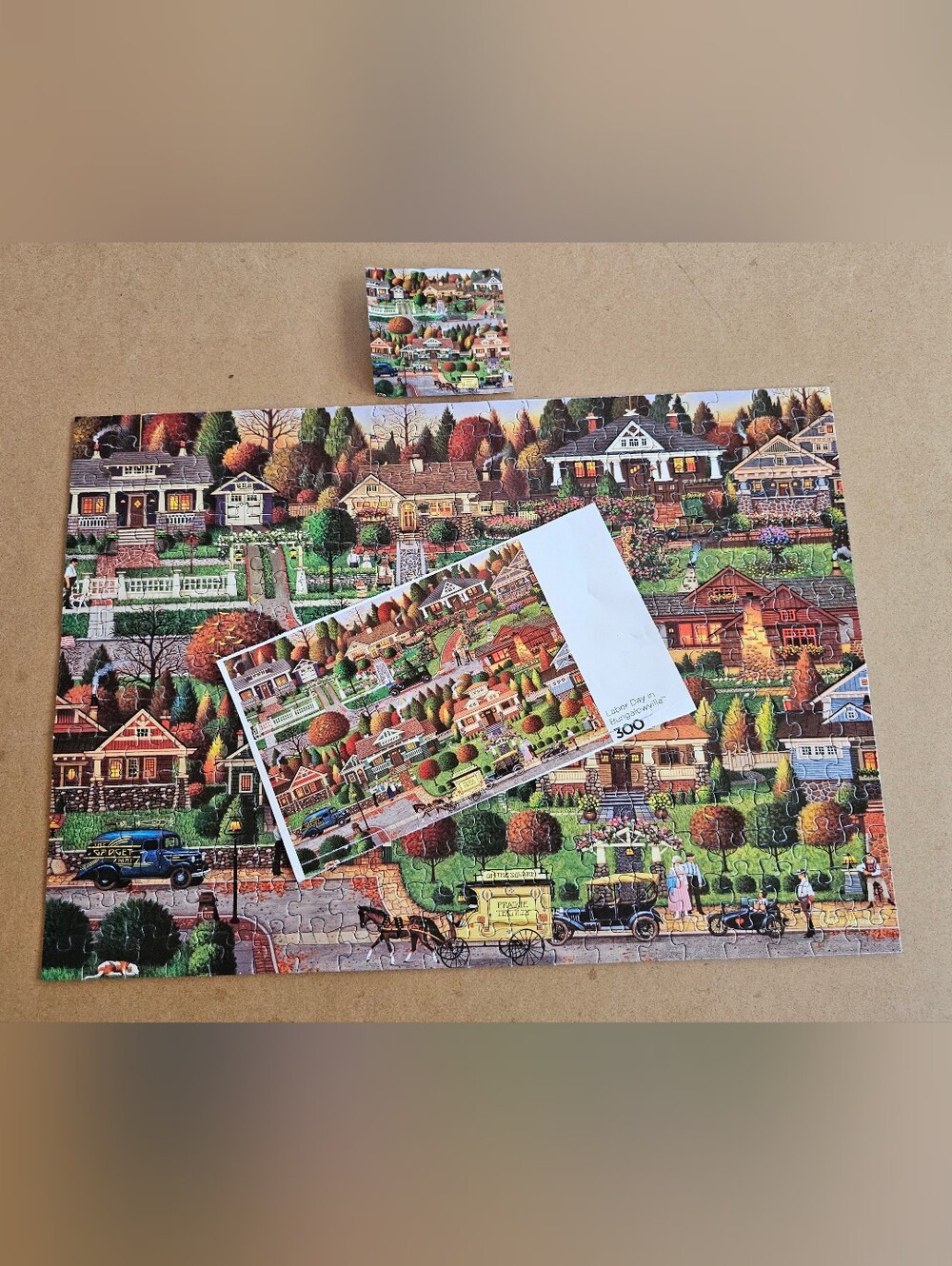 Charles Wysocki Labor Day in Bungalowville 300 Piece Jigsaw Puzzle No Box